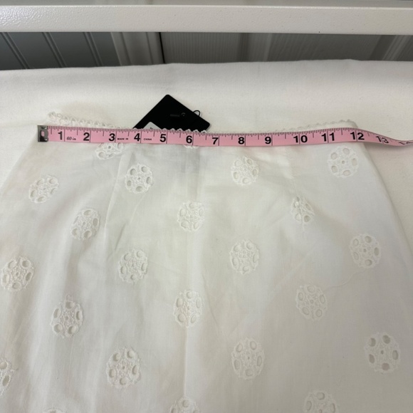 THATSSOFETCH NWT White Eyelet Midi Skirt S:6 Cottagecore / Fairycore Aesthetic - Picture 6 of 8